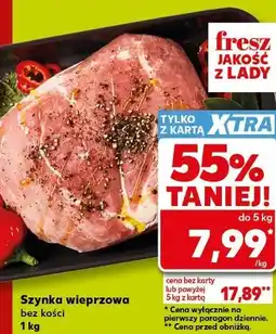 Kaufland Szynka wieprzowa bez kości oferta
