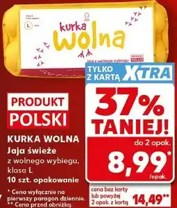 Kaufland KURKA WOLNA Jaja świeże z wolnego wybiegu oferta