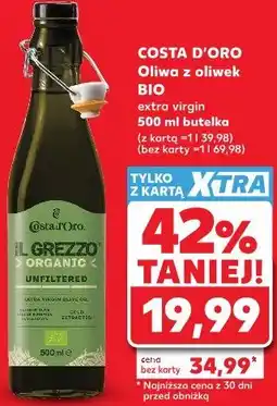 Kaufland Costa d'Oro Oliwa z oliwek BIO extra virgin oferta