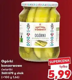 Kaufland Ogórki konserwowe ćwiartki Stąd takie Dobre! oferta