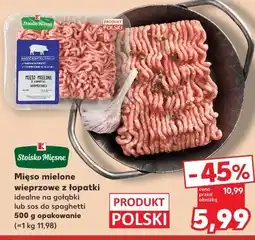 Kaufland Stoisko Mięsne Mięso mielone wieprzowe z łopatki oferta