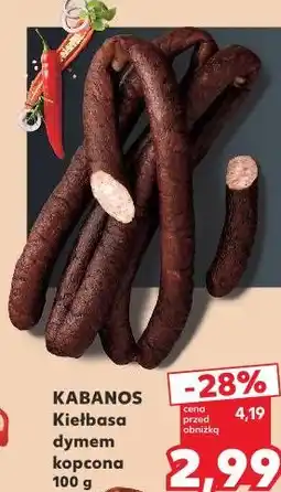 Kaufland KABANOS Kiełbasa dymem kopcona oferta