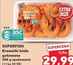 Kaufland Superfish Krewetki białe gotowane oferta