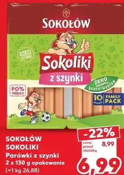 Kaufland Sokołów Sokoliki Parówki z szynki oferta