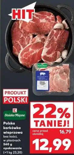 Kaufland Stoisko Mięsne Polska karkówka wieprzowa bez kości, w plastrach oferta