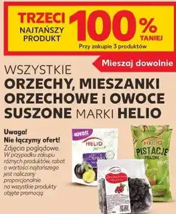 Kaufland Wszystkie orzechy, mieszanki orzechowe i owoce suszone marki Helio oferta
