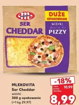 Kaufland Mlekovita Ser Cheddar wiórki oferta
