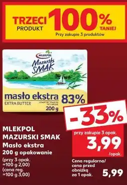 Kaufland Mlekpol Mazurski Smak Masło ekstra oferta