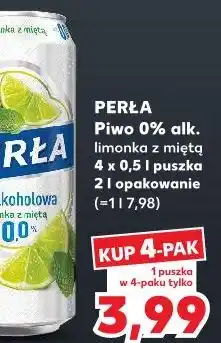 Kaufland PERŁA Piwo 0% alk. limonka z miętą oferta