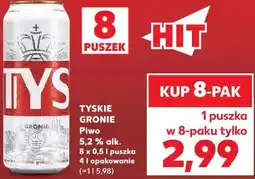 Kaufland Tyskie Gronie Piwo 5,2% alk oferta