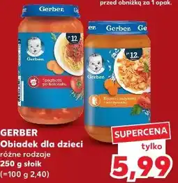 Kaufland Obiadek dla dzieci Gerber oferta