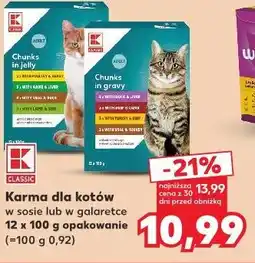 Kaufland K-Classic Karma dla kotów w sosie lub w galaretce oferta