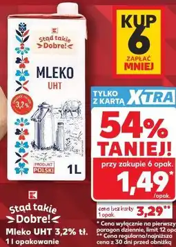Kaufland Stąd takie Dobre! Mleko UHT 3,2% tł oferta