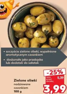 Kaufland Zielone oliwki nadziewane czosnkiem oferta