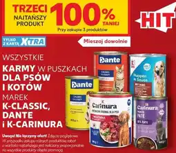 Kaufland Karmy w puszkach dla psów i kotów K-Classic, Dante, K-Carinura oferta