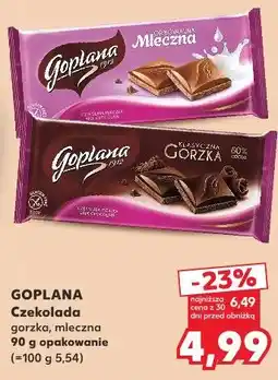 Kaufland Goplana Czekolada oferta