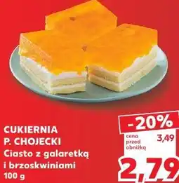 Kaufland Cukiernia P. Chojecki Ciasto z galaretką i brzoskwiniami oferta