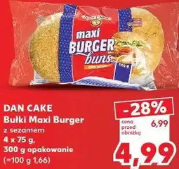 Kaufland Dan Cake Bułki Maxi Burger z sezamem oferta