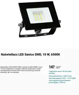 Biedronka Naświetlacz LED Sanico SMD, 10 W, 6500K oferta