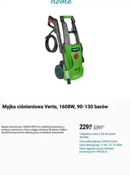 Biedronka Myjka ciśnieniowa Verto, 1600W, 90-130 barów oferta