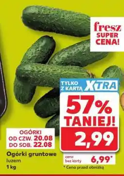 Kaufland Ogórki gruntowe luzem oferta