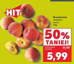 Kaufland Brzoskwinie układane, luzem 1 kg oferta
