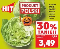 Kaufland Polska sałata lodowa sztuka oferta