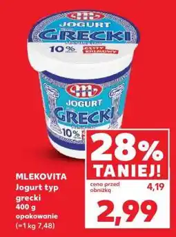 Kaufland MLEKOVITA Jogurt typ grecki oferta