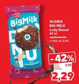 Kaufland ALGIDA BIG MILK Lody Donut 62 ml opakowanie oferta