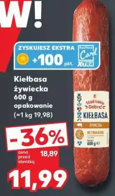 Kaufland Kiełbasa żywiecka 600 g opakowanie oferta