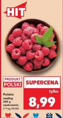 Kaufland Polskie maliny 200 g opakowanie oferta