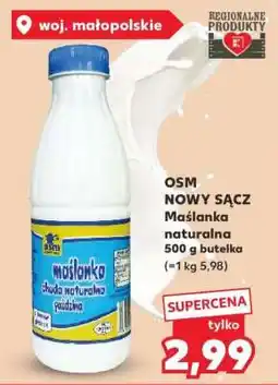 Kaufland OSM NOWY SĄCZ Maślanka naturalna 500 g butelka oferta