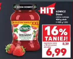 Kaufland ŁOWICZ Dżem różne rodzaje 450 g słoik oferta
