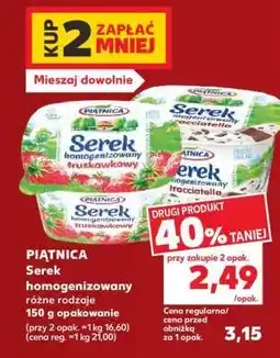 Kaufland PIĄTNICA Serek homogenizowany oferta