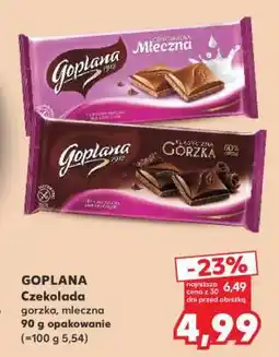 Kaufland GOPLANA Czekolada gorzka, mleczna oferta