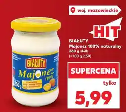Kaufland BIAŁUTY Majonez 100% naturalny 260 g słoik oferta