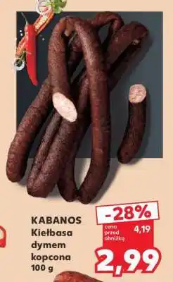 Kaufland KABANOS Kiełbasa dymem kopcona 100 g oferta