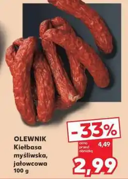 Kaufland OLEWNIK Kiełbasa myśliwska, jałowcowa 100 g oferta
