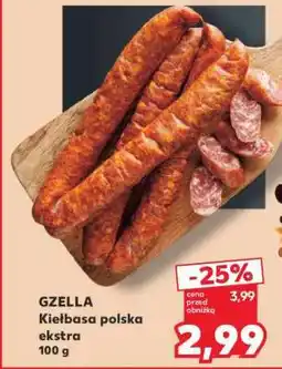 Kaufland GZELLA Kiełbasa polska ekstra 100 g oferta
