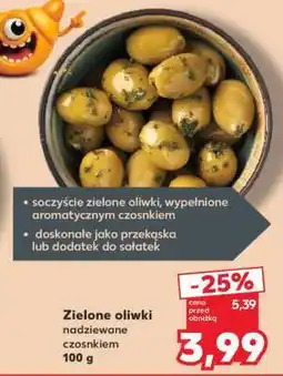 Kaufland Zielone oliwki nadziewane czosnkiem 100 g oferta