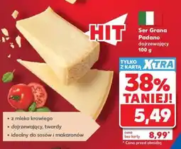 Kaufland Ser Grana Padano dojrzewający 100 g oferta