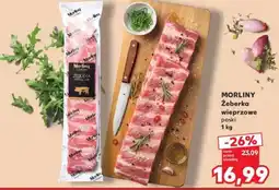 Kaufland MORLINY Żeberka wieprzowe paski 1 kg oferta