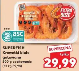 Kaufland SUPERFISH Krewetki białe gotowane oferta