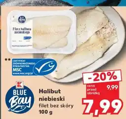 Kaufland Halibut niebieski filet bez skóry 100 g oferta