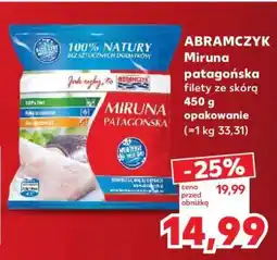 Kaufland ABRAMCZYK Miruna patagońska filety ze skórą 450 g opakowanie oferta