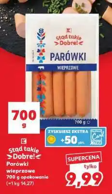 Kaufland stąd takie Dobre! Parówki wieprzowe 700 g opakowanie oferta