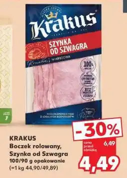 Kaufland KRAKUS Boczek rolowany, Szynka od SzWagra 100/90 g opakowanie oferta