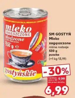 Kaufland SM GOSTYŃ Mleko zagęszczone różne rodzaje 530 g puszka oferta
