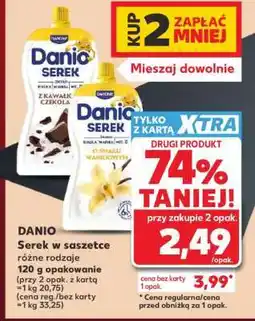 Kaufland DANIO Serek w saszetce różne rodzaje oferta
