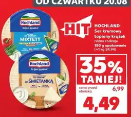 Kaufland HOCHLAND Ser kremowy topiony krążek różne rodzaje oferta